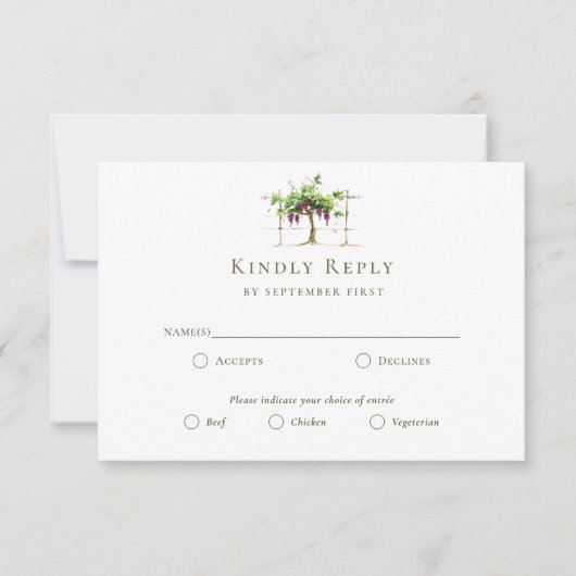 Paso Robles Weinberg Weinkeller Grapevine Wedding  Einladung (Vorderseite)