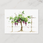 Paso Robles Weingut Hochzeit RSVP QR Code Begleitkarte (Rückseite)
