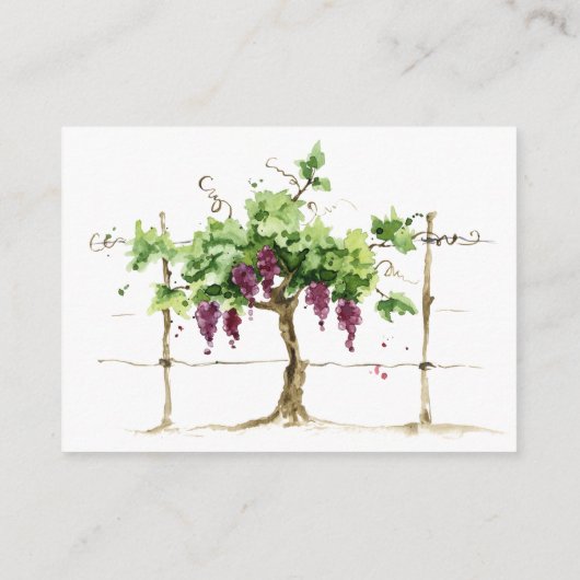 Paso Robles Weingut Hochzeit RSVP QR Code Begleitkarte (Rückseite)