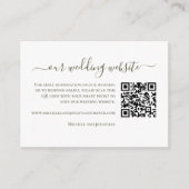 Paso Robles Weingut Hochzeit RSVP QR Code Begleitkarte (Vorderseite)