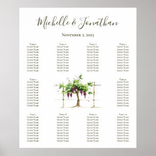 Paso Robles Weinkeller Hochzeitskarte Poster
