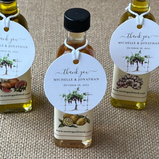 Paso Robles Weinkellerei Gastgeschenke Hochzeiten  Geschenkanhänger