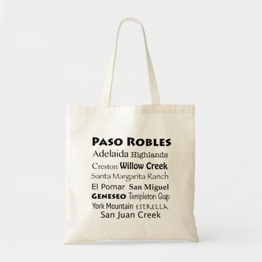 Paso Robles Wine Country Tasche (Vorne)