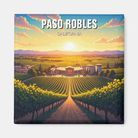 Paso Robles - Zentralküste Kaliforniens Magnet (Vorne)