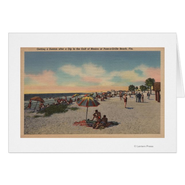 Pass-a-Grille Beach, Florida - Sonnenbader auf (Vorderseite (Horizontal))