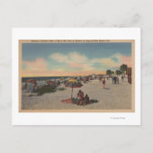 Pass-a-Grille Beach, Florida - Sonnenbader auf Postkarte (Vorderseite)