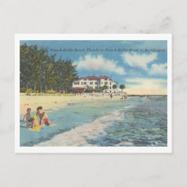 Pass-A-Grille Beach, Florida, Vintage Strandszene Postkarte