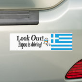 Pass auf, dass Papou fährt! griechischer Autoaufkl Autoaufkleber (Auf Auto)