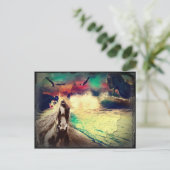 Pass auf deine Postkarte auf (Stehend Vorderseite)