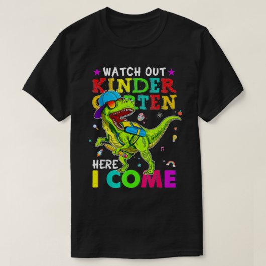 Pass auf den Kindergarten auf, hier komme ich Dino T-Shirt (Design vorne)