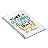 Pass auf den Kindergarten auf, hier komme ich! Spa Notizblock (Rechte Seite)