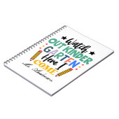 Pass auf den Kindergarten auf, hier komme ich! Spa Notizblock (Linke Seite)