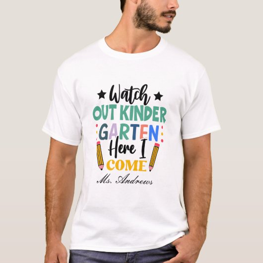 Pass auf den Kindergarten auf, hier komme ich! Spa T-Shirt (Vorderseite)