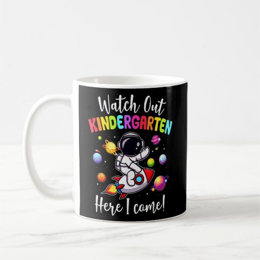 Pass auf den Kindergarten auf, ich komme Girls Boy Kaffeetasse (Links)