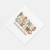 Pass auf den Wein halten Drama Friendsgiving Serviette (Ecke)