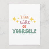 Pass auf dich auf postkarte (Vorderseite)