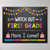 Pass auf die erste Klasse auf, hier komme ich zurü Poster (Vorne)