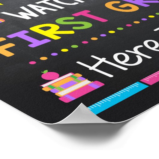 Pass auf die erste Klasse auf, hier komme ich zurü Poster (Ecke)