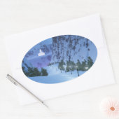 Pass auf die Lichtkleber Ovaler Aufkleber (Umschlag)