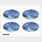 Pass auf die Lichtkleber Ovaler Aufkleber (Blatt)