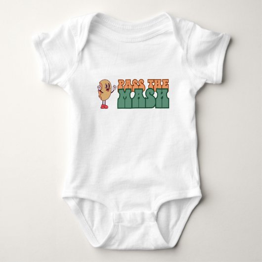 "Pass auf die Mash-Cheer Potato Baby Bodysuit Baby Strampler (Vorderseite)