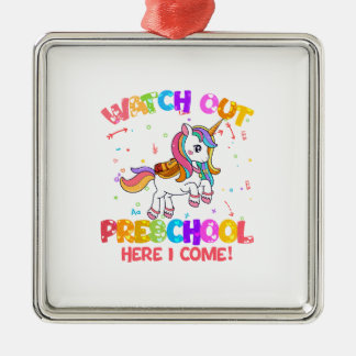 Pass auf die Vorschule auf, ich komme Ornament Aus Metall