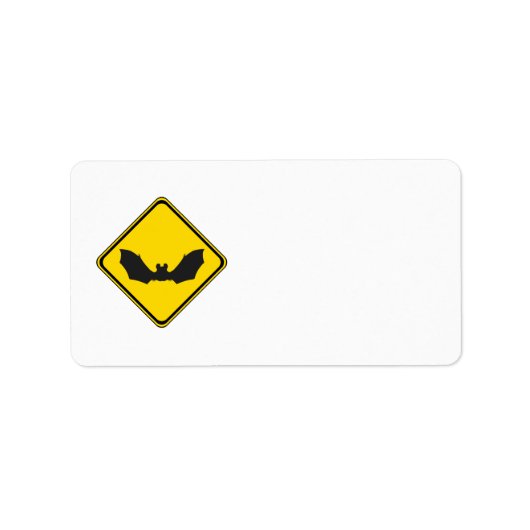 Pass auf! Fledermäuse! Adressaufkleber (Vorne)