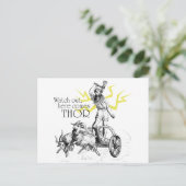 Pass auf! Hier kommt Thor! Postkarte (Stehend Vorderseite)