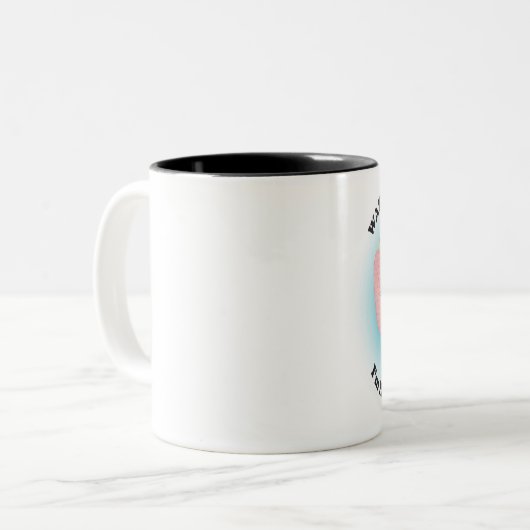 Pass auf! Ich bin Hormonal!Tasse Zweifarbige Tasse (Vorderseite Links)