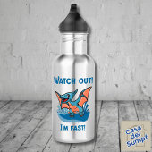 Pass auf! Ich bin schnell! Edelstahlflasche