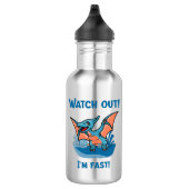 Pass auf! Ich bin schnell! Edelstahlflasche (Rechts)