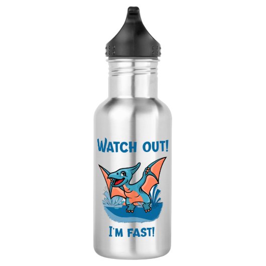 Pass auf! Ich bin schnell! Edelstahlflasche (Rechts)