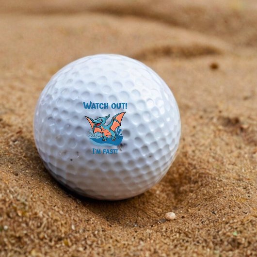 Pass auf! Ich bin schnell! Golfball