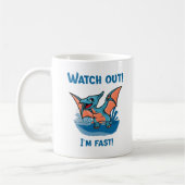 Pass auf! Ich bin schnell! Kaffeetasse (Links)