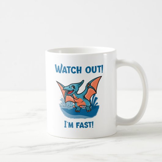 Pass auf! Ich bin schnell! Kaffeetasse (Rechts)