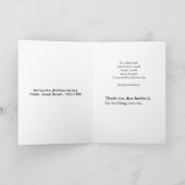 Pass auf mich auf dankeskarte (Innenseite)