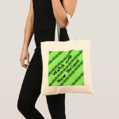 Pass auf! Neuer Treiber! Green Car Tote Bag Tragetasche (Vorderseite (Produkt))