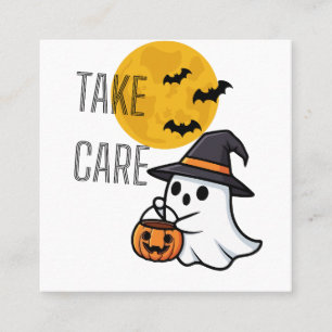 Pass auf, süßer Geist, Halloween Visitenkarte - Lu