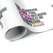 Pass auf, wen du hasst! geschenkpapier (Rolleneckpunkt)