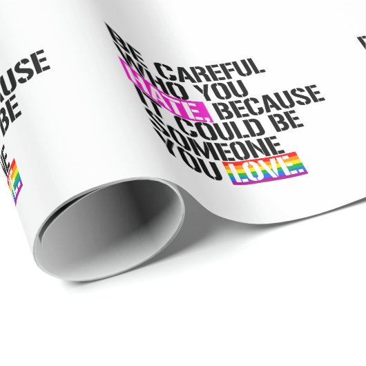 Pass auf, wen du hasst! geschenkpapier (Rolleneckpunkt)