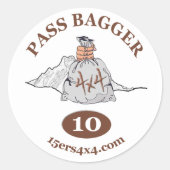Pass Bagger 10 Sticker (Vorderseite)