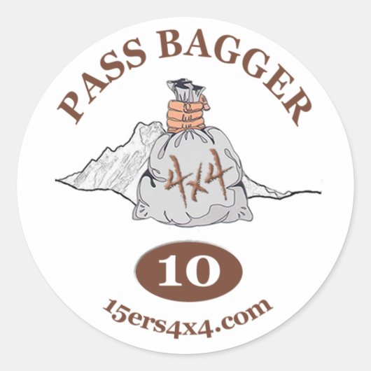 Pass Bagger 10 Sticker (Vorderseite)