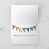 Pass-Briefmarke Reise-Gruß Karte-Danken Ihnen Dankeskarte (Innenseite)