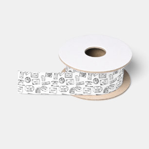 Pass-Briefmarken-Band Satinband