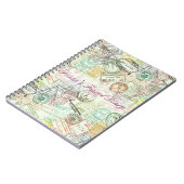 Pass-Briefmarken-Druck-Notizbuch Notizblock (Linke Seite)