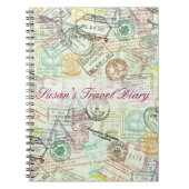 Pass-Briefmarken-Druck-Notizbuch Notizblock (Vorderseite)