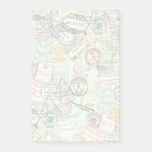 Pass-Briefmarken-Druck-Post-Itanmerkung Post-it Klebezettel (Vorderseite)