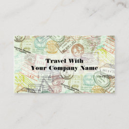 Pass-Briefmarken-Reise-Druck-Geschäfts-Karte Visitenkarte