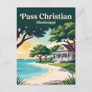 Pass Christian, Mississippi Postkarte