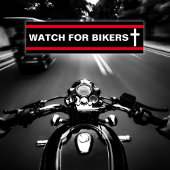 Pass Christlich auf Biker auf Autoaufkleber